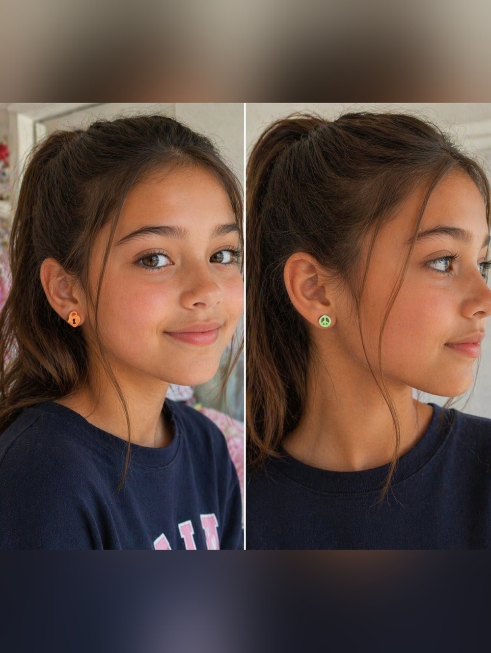 NEW Avon Kids Neon Colorful Earring Studs Set - 6 Pair